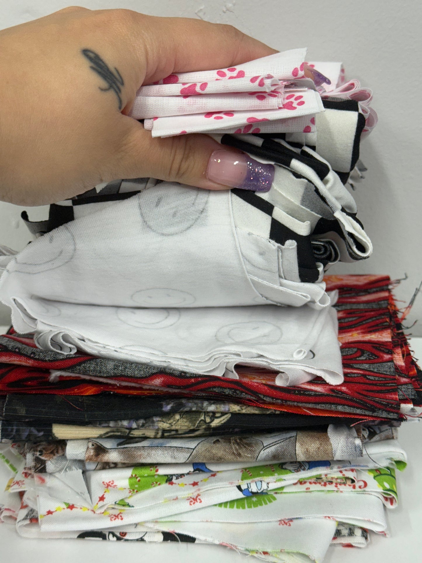 pre cut scrunchie/headband fabric 1.1LBS