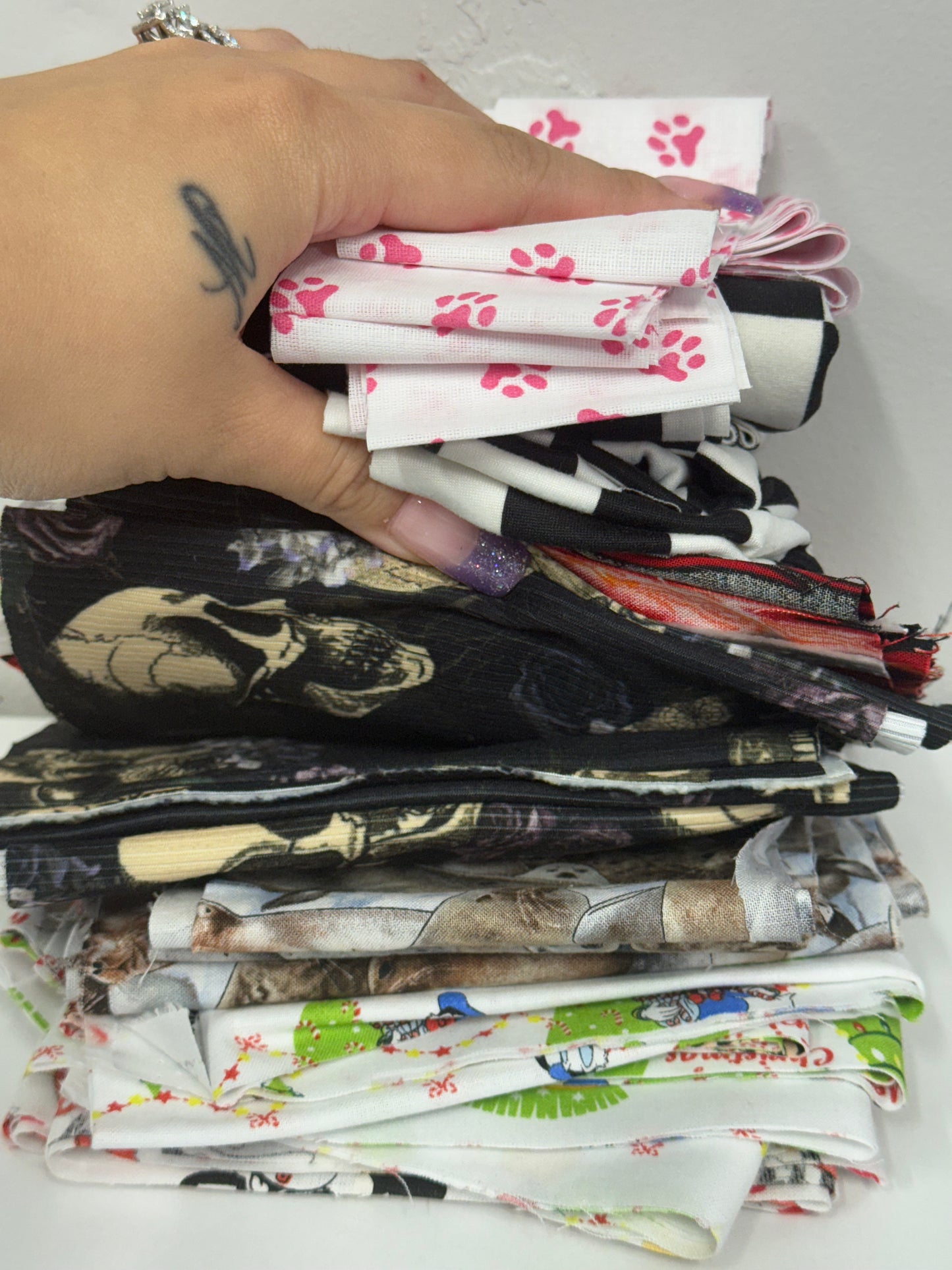 pre cut scrunchie/headband fabric 1.1LBS