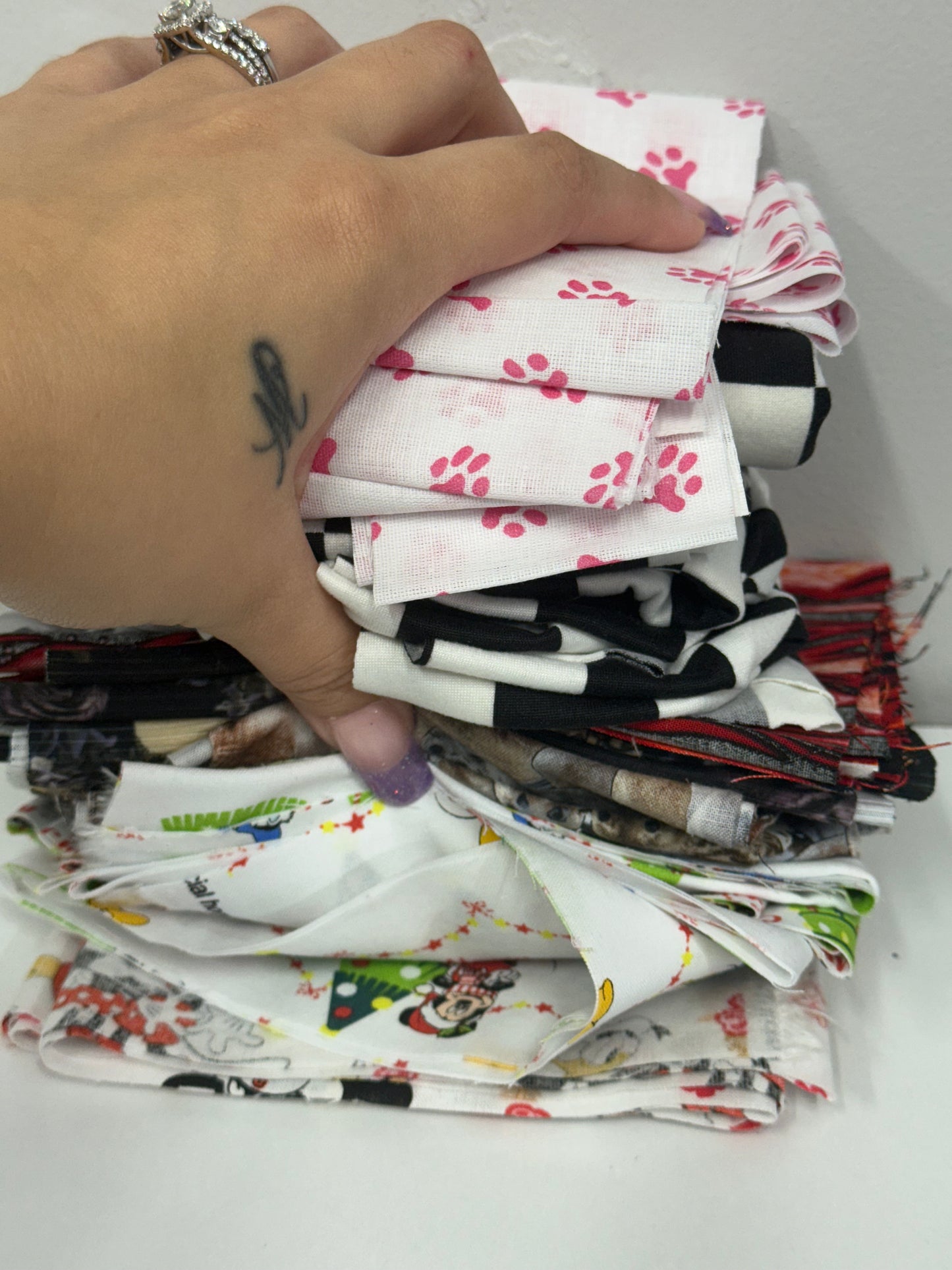 pre cut scrunchie/headband fabric 1.1LBS