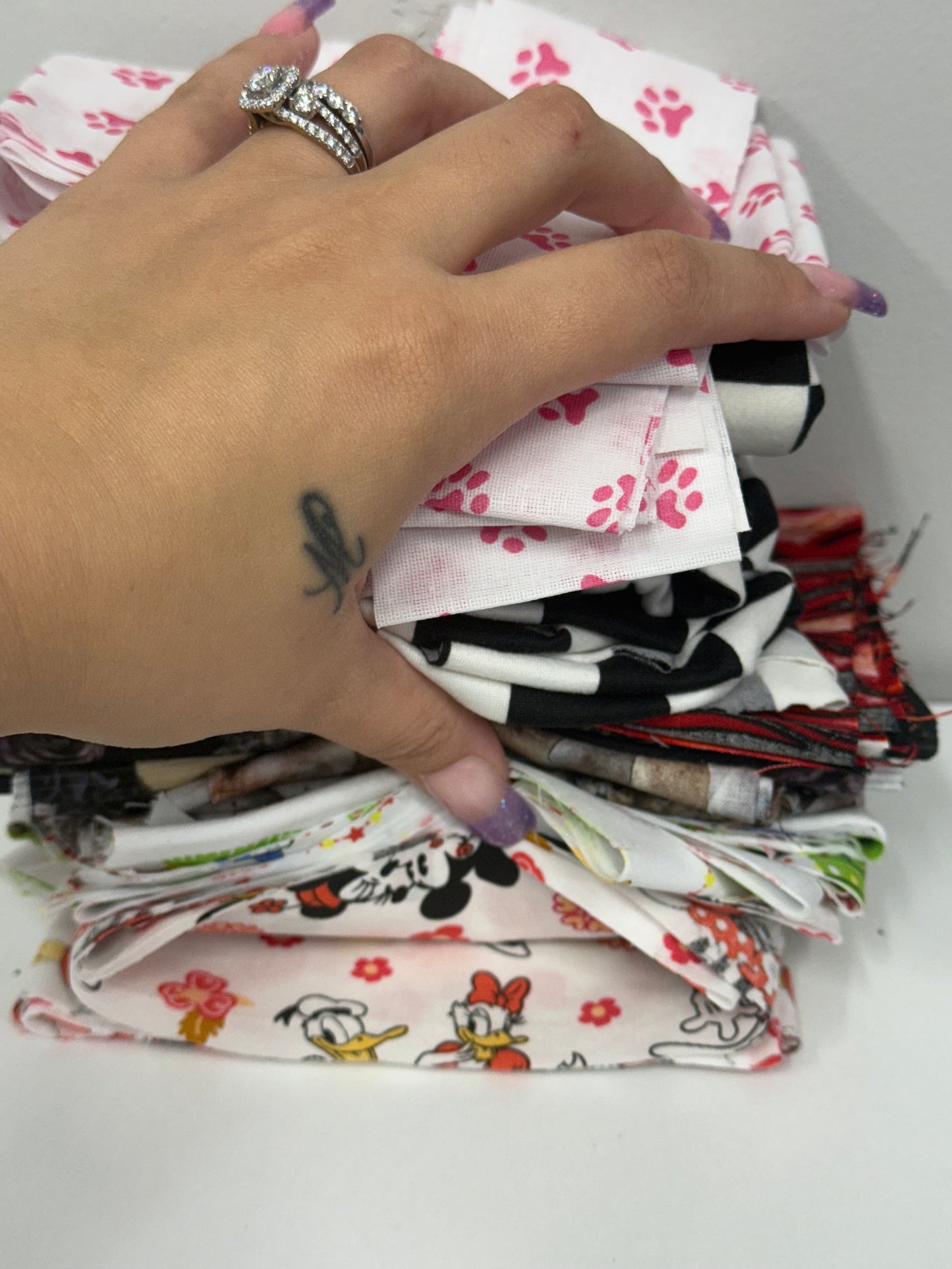 pre cut scrunchie/headband fabric 1.1LBS