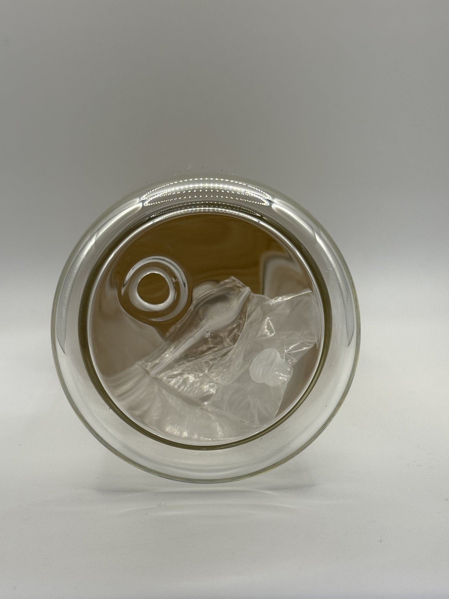 16oz Glass snowglobe predrilled (NO STRAW)
