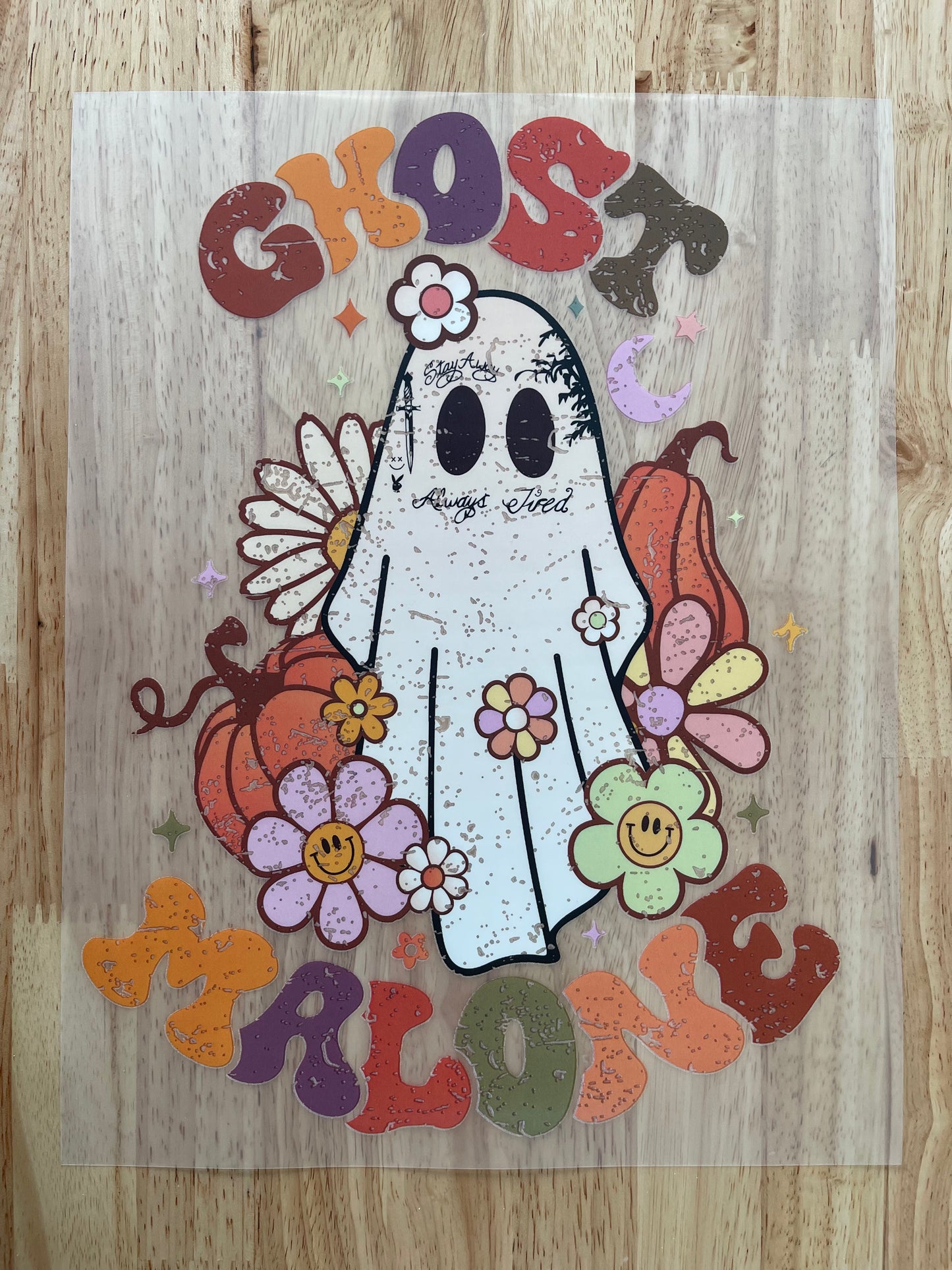 GHOST M FULL COLOR TSHIRT TRANSFER