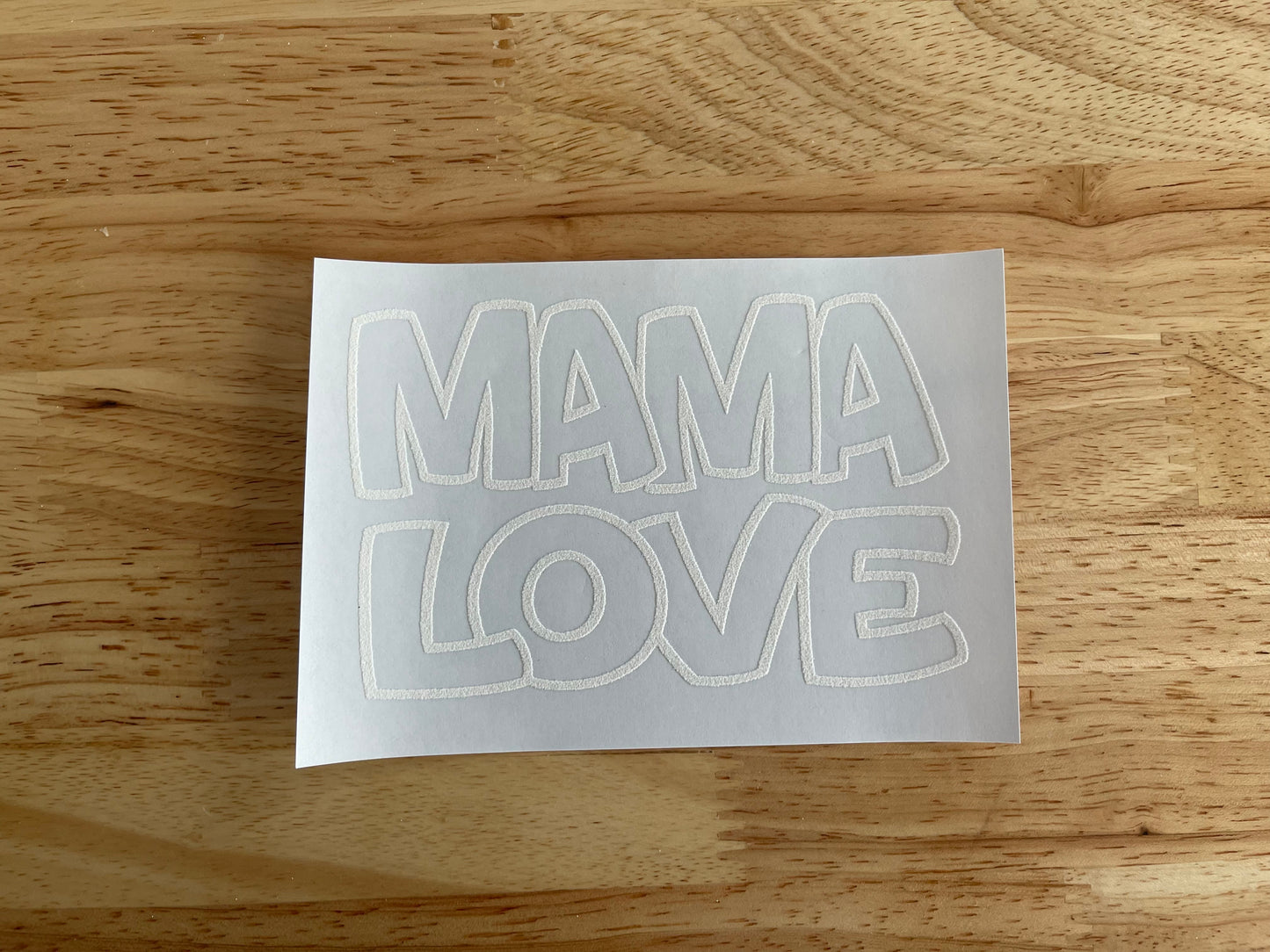 mama love pocket tshirt transfer