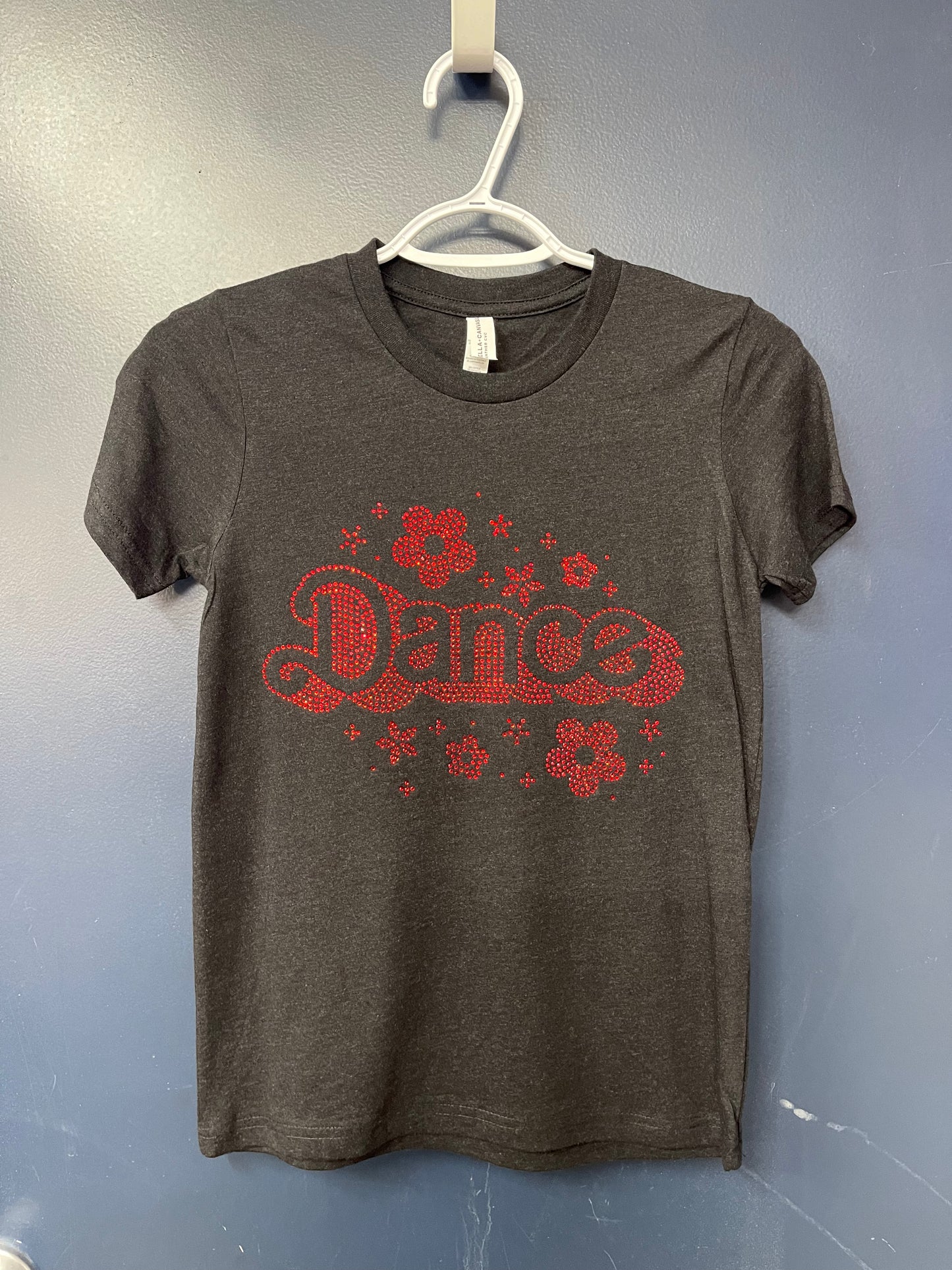Medium Youth 10-12 Dance rhinestone kids shirt