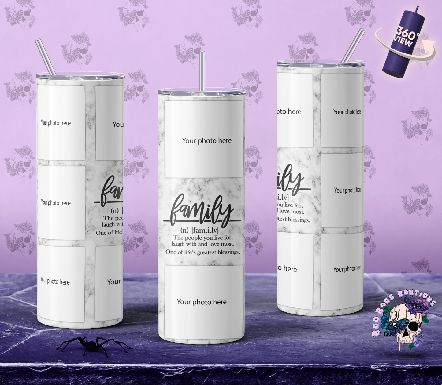 Family Collage Tumbler (8 photos)