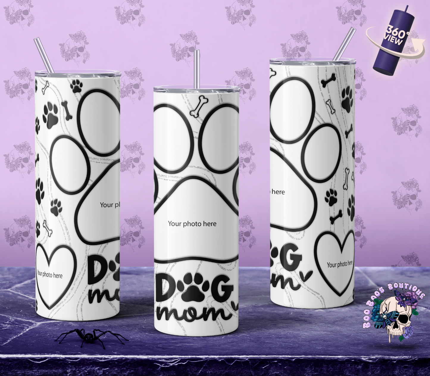 Dog Mom Photo Collage (8 photos)