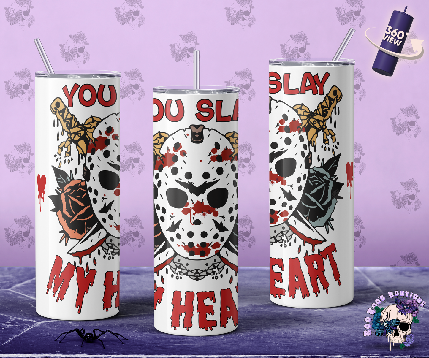 You slay my heart 20oz stainless steel tumbler (1-5 business days)