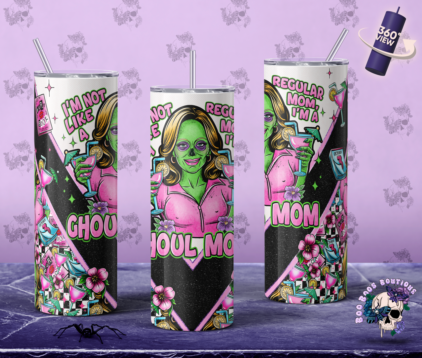 Im a ghoul mom 20oz Double Insulated Tumbler