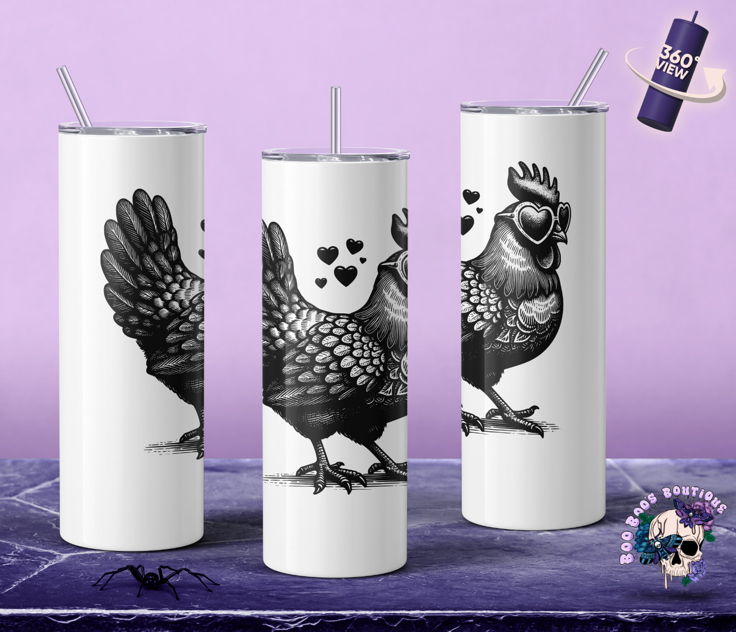 Rooster Sunglasses 20oz Double Insulated Tumbler