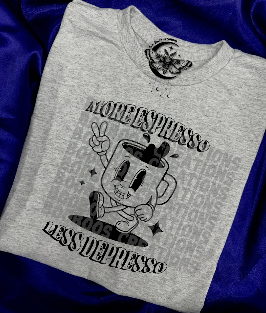 More espresso less depresso Unisex sublimation Tshirt ( 7 to 10 business days)