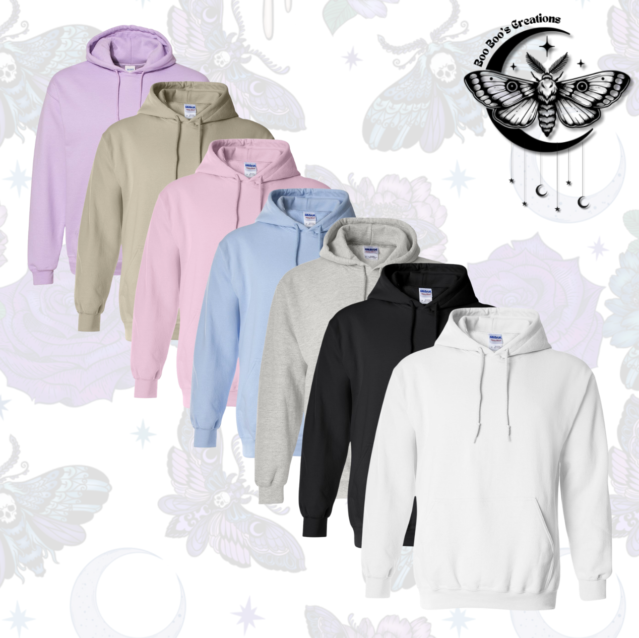 Ghostie Christmas Crew/Hoodie sweatshirt HTV (made to order 7-10 business days)
