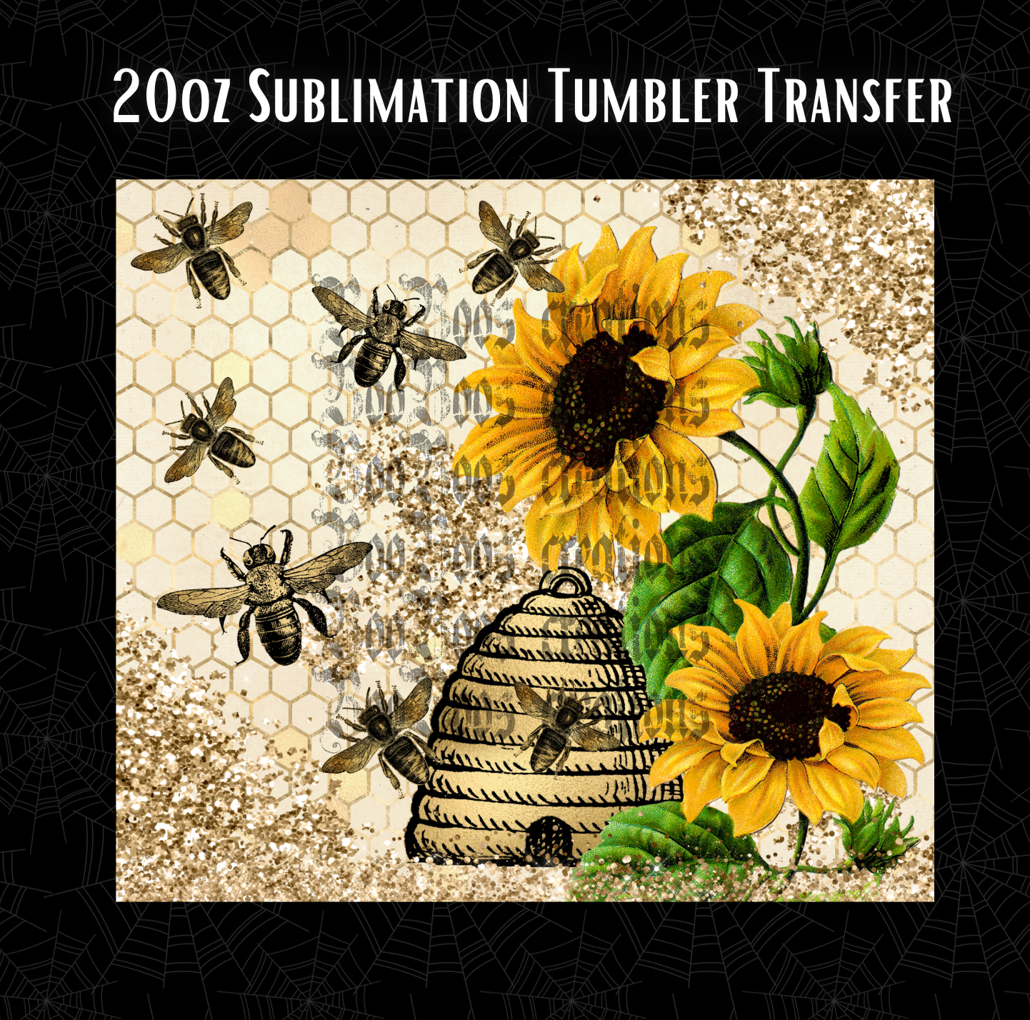 Beehive 20oz Sublimation Transfer (Print To Order / 1-5 Business days)