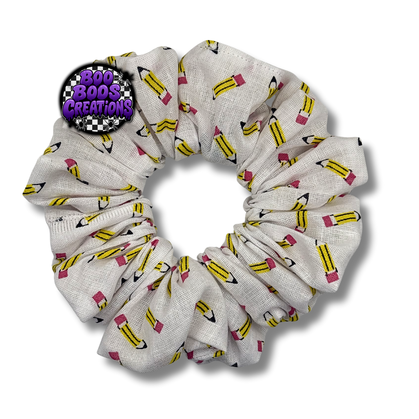 Sharpen your pencils scrunchie
