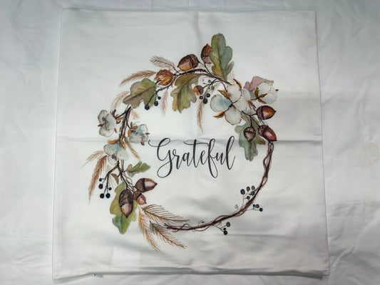GRATEFUL 18X18 PILLOW CASE (NEW)