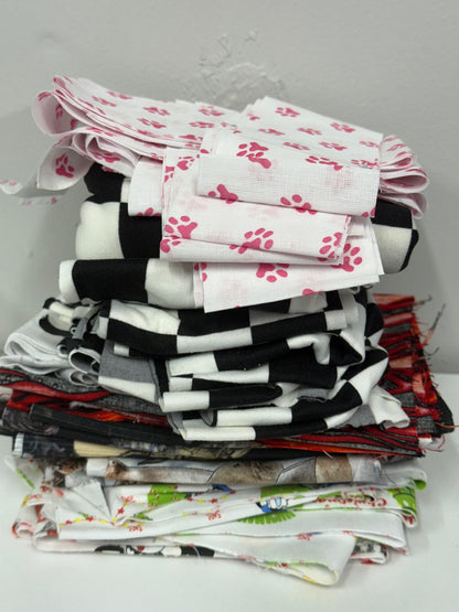 pre cut scrunchie/headband fabric 1.1LBS
