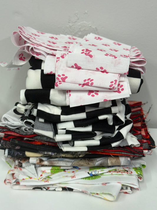 pre cut scrunchie/headband fabric 1.1LBS