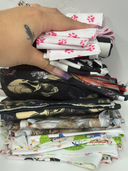 pre cut scrunchie/headband fabric 1.1LBS
