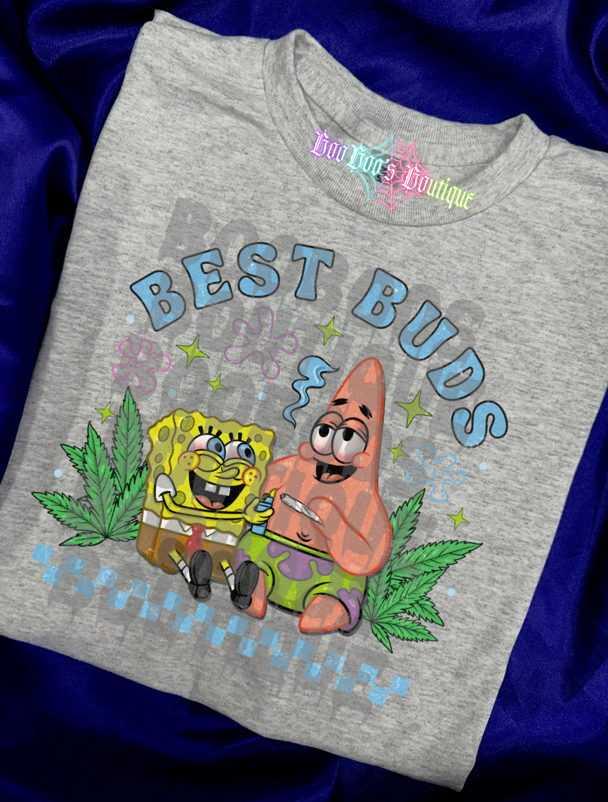Canna Bed Buds S&P Unisex HTV T-shirt (1-5 business days)