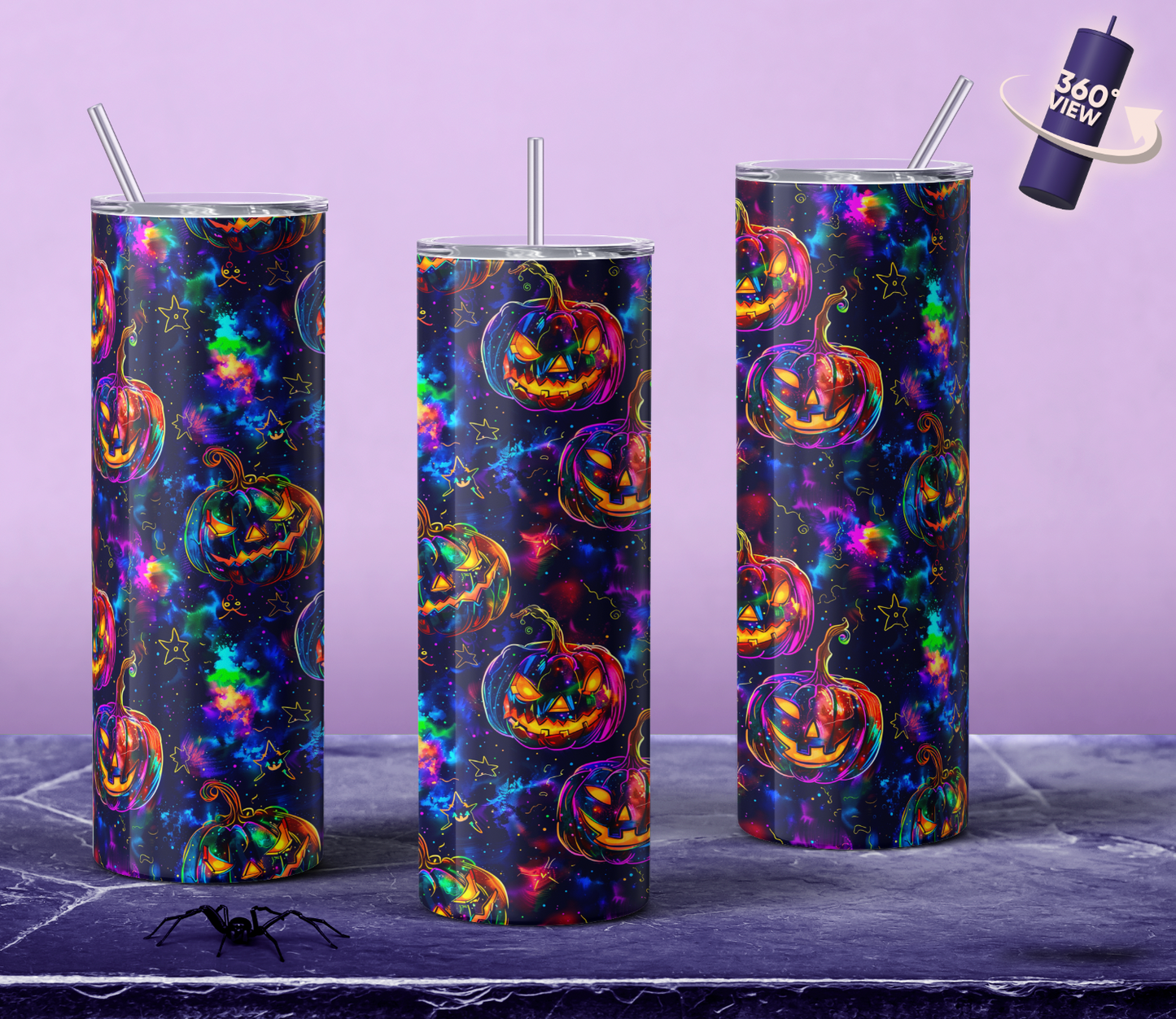 Galaxy Pumpkins 20oz Double Insulated Tumbler