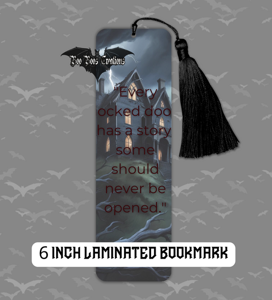 Never Be Opened 6 Inch laminated Bookmark