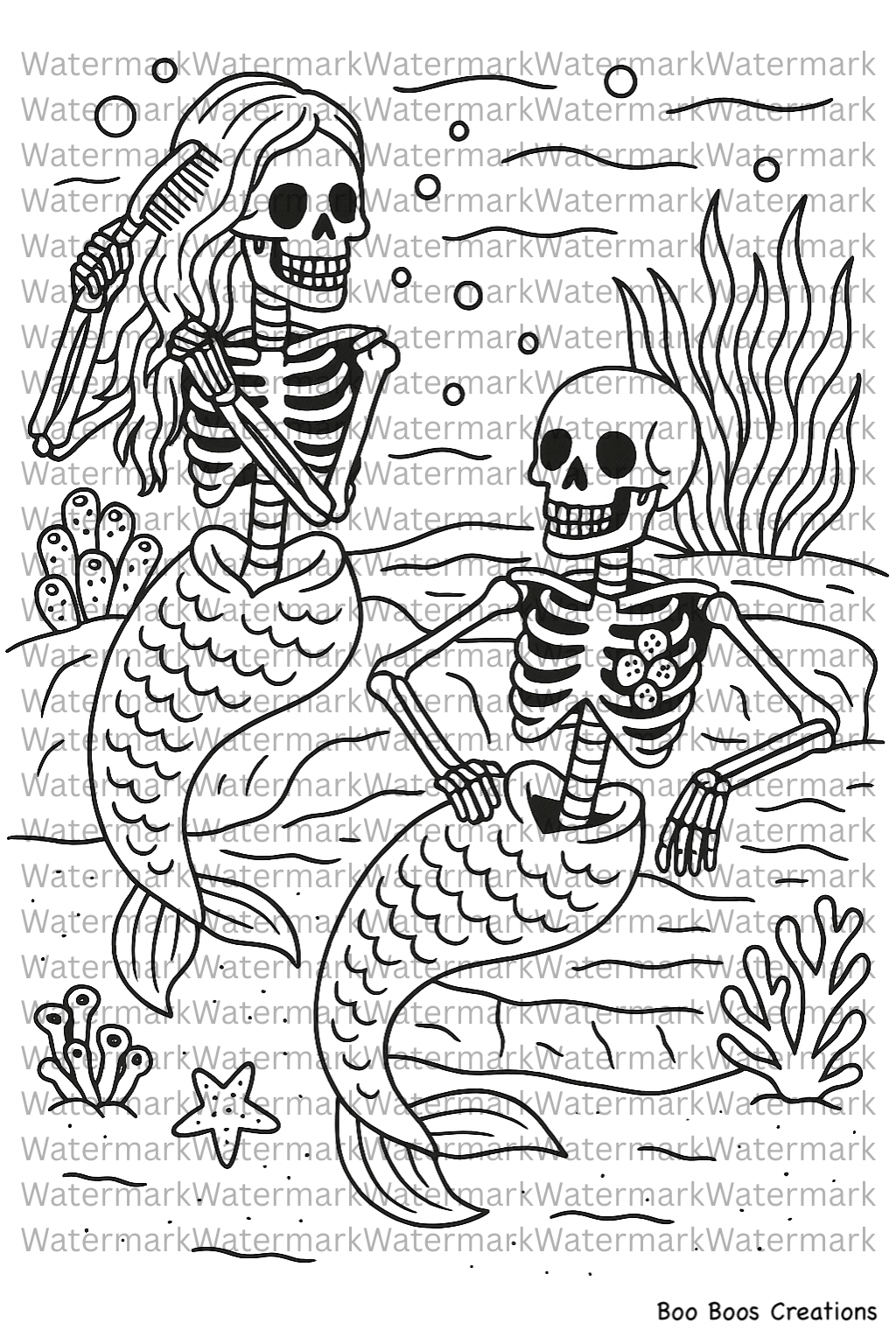 Summerween Coloring Page Bundle
