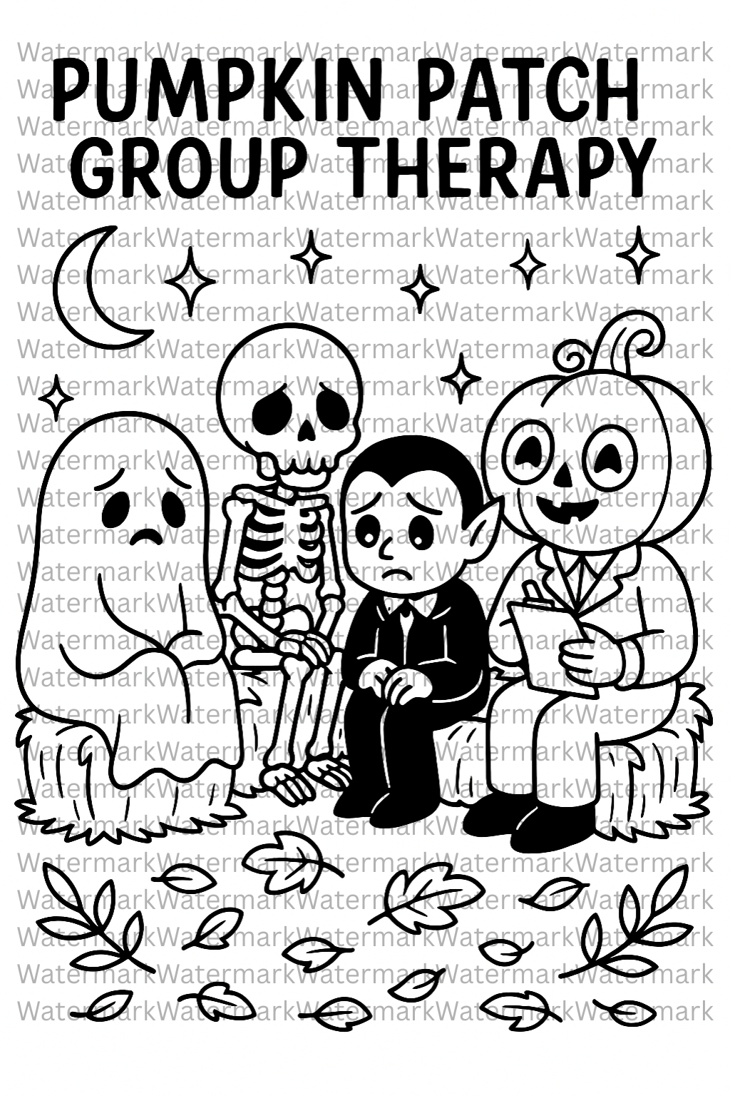 Haunted Cutie Cult Coloring Page Bundle