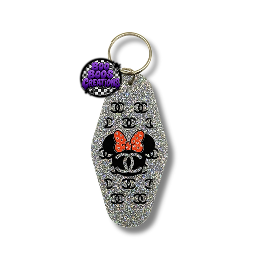 Mouse Glitter Keychain