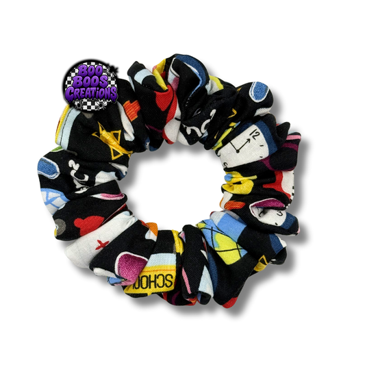 School Collage Scrunchie